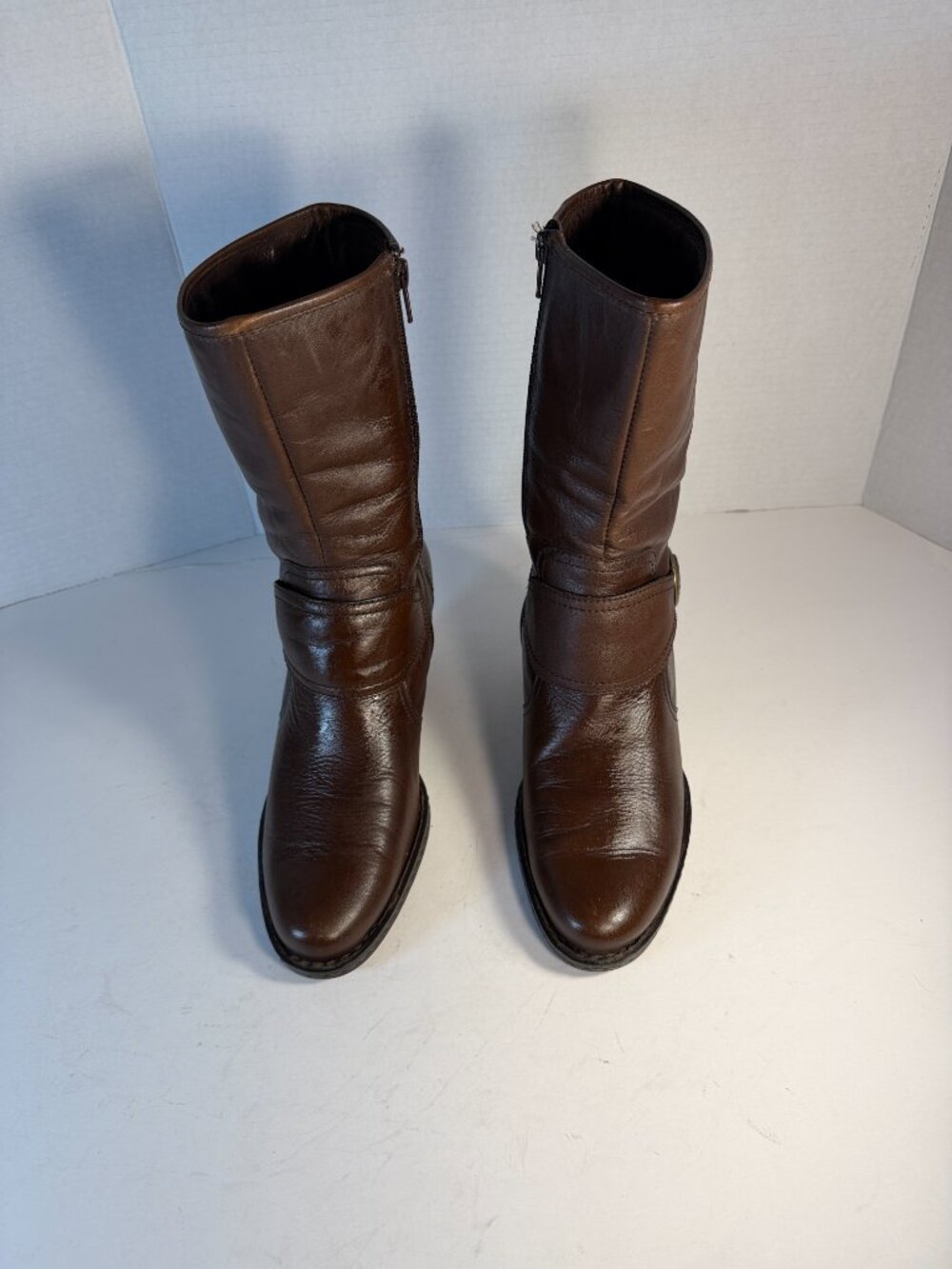 WOMEN'S SIZE 9 Born Brown Leather Boots - Picture 15 of 16